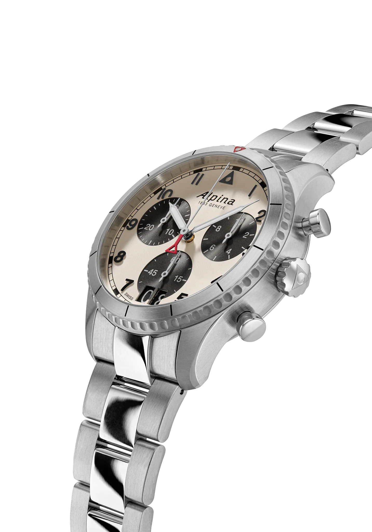 Pilot Chronograph Big Date Watch AL-372WB4S26B | Alpina Watches US